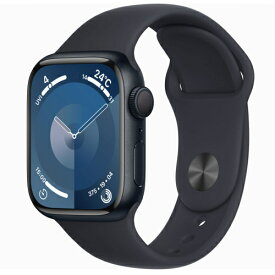 Apple(アップル) Apple Watch Series 9 GPSモデル 41mm MR8X3J/A ミッドナイトスポーツバンド M/L
