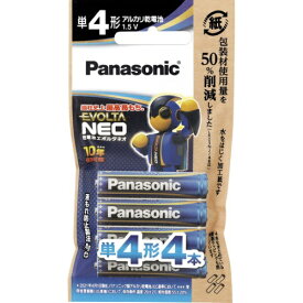 Panasonic(パナソニック) LR03NJ/4H 乾電池エボルタ NEO 紙袋 単4形 4本