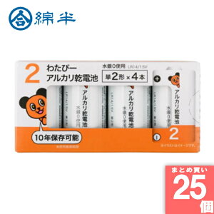 ȔvCx[guh [10][܂Ƃߔ]y25Zbgz킽ҁ[ P2 AJdr LR14/1.5V 4{pbN