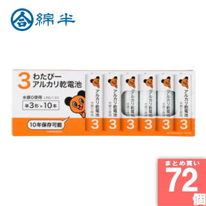 ȔvCx[guh [10][܂Ƃߔ]y72Zbgz킽ҁ[ P3 AJdr LR6/1.5V 10{pbN