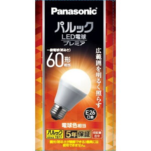 Panasonic(�p�i�\�j�b�N) �p���b�N LED�d�� �v���~�A �L�z���^�C�v E26���� 60�`�����d���F���� LDA7LGSK6F