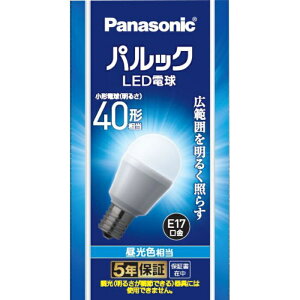 Panasonic(�p�i�\�j�b�N) �p���b�N LED�d�� E17 �L�z���x�[�V�b�N�^�C�v 40�`���������F���� LDA4DGE17SK4