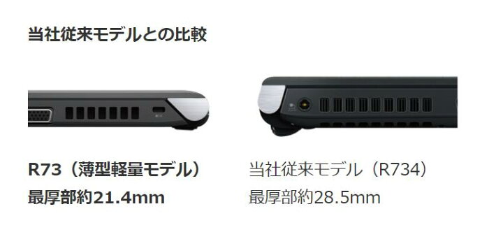 楽天市場】【初期設定済み】カメラ内蔵 ノートパソコン Dynabook R73 