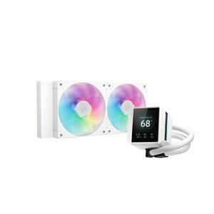 yzDeepcool R-LX240-WHDSNMCP-G-1 MYSTIQUE 240 WH ARGB/ 240mmCPUN[[/ zCg/ 2.8C`TFTfBXvC/ uFD12 ARGBvt@/ Intel LGA1851/ 1700/ 1200/ 1151/ 1150/ 1155/ AMD AM5/ AM4Ή