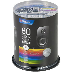 Verbatim MUR80FP100SV1 CD-R (Audio) 1L^p 700MB 80 48{ 100XshP[X100P CNWFbgv^ΉizCgjy݌ɖڈ:͏z