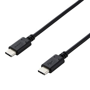 ELECOM MPA-CC05PNBK �X�}�z�E�^�u���b�g�pUSB�P�[�u��/ USB(C-C)/ �X�^���_�[�h/ USB Power Delivery�Ή�/ �F�ؕi/ 0.5m/ �u���b�N�y�݌ɖڈ�:�͏��z