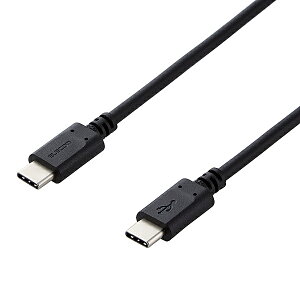 ELECOM MPA-CC20PNBK �X�}�z�E�^�u���b�g�pUSB�P�[�u��/ USB(C-C)/ �X�^���_�[�h/ USB Power Delivery�Ή�/ �F�ؕi/ 2.0m/ �u���b�N�y�݌ɖڈ�:�͏��z