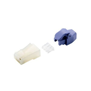 ELECOM LD-6RJ45T10/TP2 RJ45���p�R�l�N�^/ Cat6�Ή�/ �P���E���������Ή�/ �c���܂�h�~/ ���[�h�o�[�E�v���e�N�^�[�t/ 10��/ �n�[�t�N���A�y�݌ɖڈ�:�����񂹁z| �p�\�R�����Ӌ@�� �R�l�N�^ �R