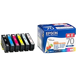 【送料無料】EPSON IC6CL70 カラリオプリンター用　インクカートリッジ（6色パック）【在庫目安:僅少】| 複合機 インク