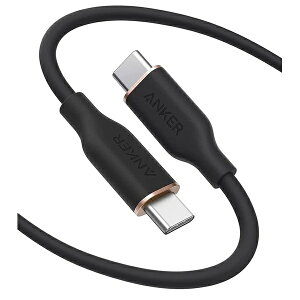 �A���J�[�E�W���p�� A8553N12 Anker PowerLine III Flow USB-C �� USB-C �P�[�u��(1.8m �~�b�h�i�C�g�u���b�N)�y�݌ɖڈ�:�͏��z
