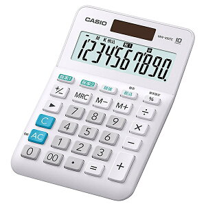CASIO MW-100TC-WE-N W�ŗ��d�� �~�j�W���X�g�^�C�v 10�� �z���C�g�y�݌ɖڈ�:�����񂹁z| �����@ �d�� �v�Z�@ �d�q���v�Z�@ ���^ ���Z �v�Z �Ōv�Z ����� ��