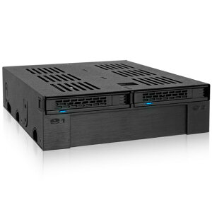 yzICY DOCK MB322SP-B ICYDOCK@2.5C`SATA/ SAS HDD/ SSDx2 + 3.5C`xCx1ΉW[bN 5.25C`xCTCYy݌ɖڈ:񂹁z