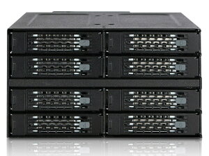 yzMB508SP-B ICY DOCK 8x 2.5C` SSD/ HDDڗp[ouP[X@2x5.25C`xCTCYy݌ɖڈ:񂹁z