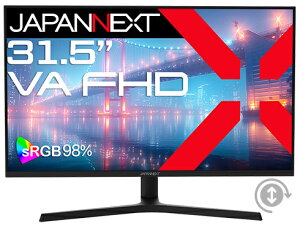 �y���������zJAPANNEXT JN-V315F2-HSP �t���f�B�X�v���C 31.5�^/ 1920×1080/ HDMI×1�AVGA×1/ �u���b�N/ �X�s�[�J�[��/ 2�N�ۏ؁y�݌ɖڈ�:�͏��z