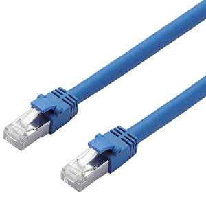 ELECOM LD-TWS/BU3 LAN�P�[�u��/ CAT7����/ 3m/ �u���[�y�݌ɖڈ�:�����񂹁z