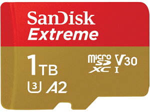 yzSDSQXAV-1T00-JN3MD SanDisk Extreme microSDXC UHS-IJ[h 1TBy݌ɖڈ:񂹁z