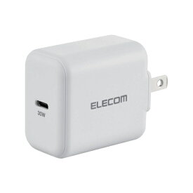 ELECOM ACDC-PD2130WH ノートPC用ACアダプター/ USB充電器/ USB Power Delivery認証/ 30W/ USB-C1ポート/ スイングプラグ/ ホワイト【在庫目安:お取り寄せ】