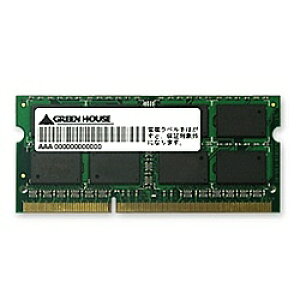 yzGREEN HOUSE GH-DAT1333-4GB MACm[gp PC3-10600 204pin DDR3 SDRAM SO-DIMM 4GBy݌ɖڈ:񂹁z