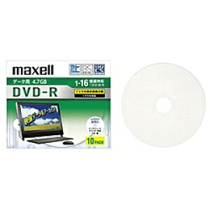 Maxell DRD47WPD.10S 16�{���Ή��f�[�^�pCPRM�Ή�DVD-R 4.7GB 10�� �v�����g�Ή��z���C�g�y�݌ɖڈ�:�͏��z