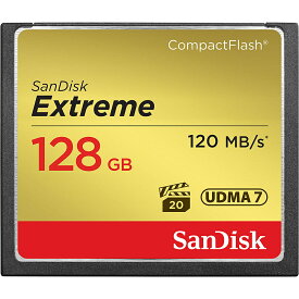 【送料無料】SanDisk SDCFXSB-128G-J61 エクストリーム コンパクトフラッシュカード 128GB【在庫目安:お取り寄せ】