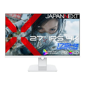 �y���������zJAPANNEXT JN-IPS27G175U-W �Q�[�~���O�t���f�B�X�v���C 27�^/ 3840×2160/ HDMI×2�ADP×2/ �z���C�g/ �X�s�[�J�[�L/ 2�N�ۏ؁y�݌ɖڈ�:�͏��z