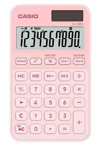 CASIO SL-300D-LP-N �f�U�C���d�� �J���t�� ���C�g�s���N�y�݌ɖڈ�:�����񂹁z| �����@ �d�� �v�Z�@ �d�q���v�Z�@ ���^ ���Z �v�Z �Ōv�Z ����� ��