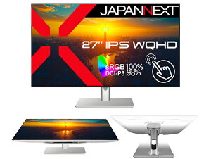 y݌ɖڈ:zyzJAPANNEXT JN-IPS27WQHDR-C65W-FLD-T ^b`plΉtfBXvC 27^/ 2560×1440/ HDMIADPAUSB-C×1/ zCg/ Xs[J[L/ 2Nۏ