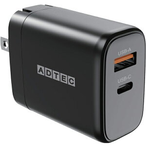 AhebN APD-V065AC-BK Power DeliveryΉ GaN AC[d/ 65W/ USB Type-A 1|[g/ Type-C 1|[g/ ubNy݌ɖڈ:񂹁z
