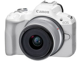 【送料無料】Canon 5812C011 ミラーレスカメラ EOS R50・RF-S18-45 IS STMレンズキット （ホワイト）【在庫目安:僅少】| カメラ ミラーレスデジタル一眼レフカメラ 一眼レフ カメラ デジタル一眼カメラ