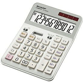 【送料無料】SHARP CS-S952C-X 実務電卓 12桁 （セミデスクトップタイプ） 高速早打ち対応 抗菌タイプ【在庫目安:僅少】| 事務機 電卓 計算機 電子卓上計算機 小型 演算 計算 税計算 消費税 税