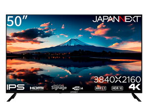 y݌ɖڈ:zyzJAPANNEXT JN-IPS50UHDR-U tfBXvC 50^/ 3840×2160/ HDMI×3AUSB×2/ ubN/ Xs[J[L/ 2Nۏ