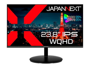 y݌ɖڈ:zyzJAPANNEXT JN-IPS2380FLWQHD-N tfBXvC 23.8^/ 2560×1440/ DPAHDMIADVI×1/ ubN/ Xs[J[/ 2Nۏ| Ɠd fBXvC fBXv[ j^[ j^