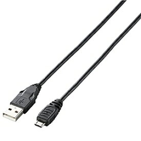 ELECOM GM-U2CAMB10BK Micro-USBケーブル(A-MicroB)/ PlayStation 4用/ 1.0m/ ブラック【在庫目安:お取り寄せ】| パソコン周辺機器 USB ケーブル 充電 タブレット スマートフォン