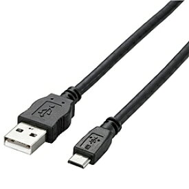 ELECOM TB-AMB2A08BK 2A対応Micro-USBケーブル(A-MicroB)/ 0.8m/ ブラック【在庫目安:お取り寄せ】| パソコン周辺機器 USB ケーブル 充電 タブレット スマートフォン