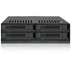 �y���������zICY DOCK MB324SP-1B 2.5�C���`SAS/ SATA HDD/ SSDx4�䓋�ډ\���W���[�����b�N 5.25�C���`�x�C�T�C�Y�y�݌ɖڈ�:�����񂹁z