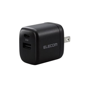 yzELECOM MPA-ACCP30BK AC[d/ USB[d/ USB Power Delivery/ 30W/ USB-C1|[g/ USB-A1|[g/ XCOvO/ ubNy݌ɖڈ:񂹁z