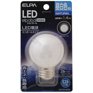 ELPA LDG1N-G-G270 LEDd G50` E26y݌ɖڈ:񂹁z| rOƓd LEDd LED d Ɩ Cg  邢 ߓd  L gC