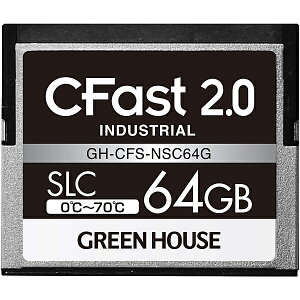 yzGREEN HOUSE GH-CFS-NSC64G CFast2.0 SLC 0x70x 64GB 3Nۏ؁y݌ɖڈ:񂹁z