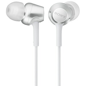 【送料無料】SONY(VAIO) MDR-EX255AP/W 密閉型インナーイヤーレシーバー ホワイト【在庫目安:お取り寄せ】| AV機器