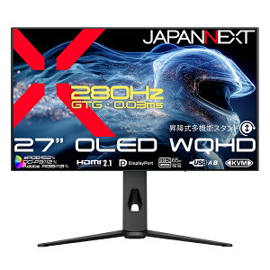 �y���������zJAPANNEXT JN-OD27G280Q-HSPC6 �Q�[�~���O�t���f�B�X�v���C 27�^/ 2560×1440/ HDMI×2�ADP×1�AUSB-C×1/ �u���b�N/ �X�s�[�J�[��/ 2�N�ۏ؁y�݌ɖڈ�:�͏��z