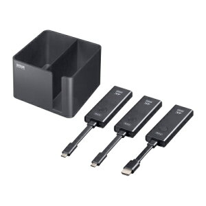 �y���������z�T�����T�v���C VGA-EXWHD12CSET 4K�Ή����C�����XHDMI�G�N�X�e���_�[�iType-C���M�@2��E���[BOX�Z�b�g�j�y�݌ɖڈ�:�����񂹁z| �p�\�R�����Ӌ@�� �����G�N�X�e���_�[ �G�N�X�e��