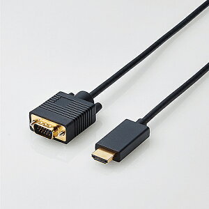 ELECOM CAC-HDMIVGA20BK ϊP[u/ HDMI - VGA/ 2.0m/ ubNy݌ɖڈ:񂹁z