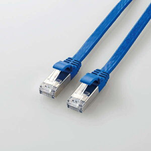 ELECOM LD-TWSF/BU1 LAN�P�[�u��/ CAT7����/ �t���b�g/ 1.0m/ �u���[�y�݌ɖڈ�:�����񂹁z| �p�\�R�����Ӌ@�� �P�[�u�� �t���b�g�P�[�u�� �t���b�g �X�g���[�g