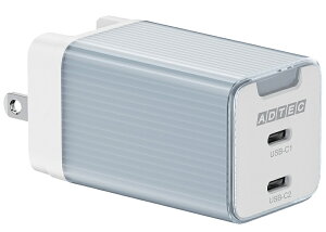 AhebN APD-V065C2-BL PDΉ AC[d/ GaN/ 65W/ USB Type-C 2|[g/ u[y݌ɖڈ:񂹁z