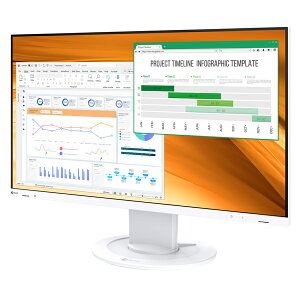 �y���������zEIZO EV2400R-WT �t���f�B�X�v���C 23.8�^/ 1920×1080/ HDMI�ADisplayPort/ �z���C�g/ �X�s�[�J�[�F����y�݌ɖڈ�:�����񂹁z| �Ɠd �f�B�X�v���C