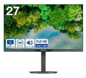 yzGREEN HOUSE GH-LCW27CH-BK 27^ChtfBXvC/ 1920×1080(FHD)/ HDMIADisplayPortAmini D-Sub15/ ubN/ Xs[J[/ 5Nۏ؃tۏ/ ~/ ]/ XEB[x/ HISpl̗p