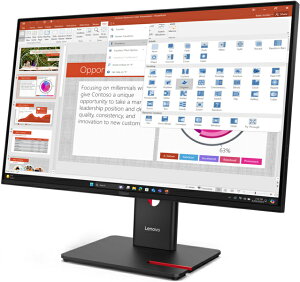 y݌ɖڈ:zyzm{EWp 64A5MAR6JP ThinkVision T27-40 (27^/ 1920×1080/ HDMIADPAVGA/ GNvXubN/ Xs[J[F)