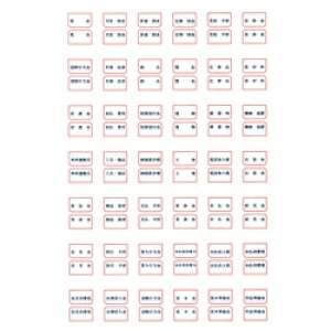 ソリマチ SR501 元帳用インデックスラベル(赤)【在庫目安:お取り寄せ】