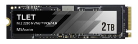 【送料無料】東芝エルイートレーディング TLD-M5A02T4ML 内蔵SSD TLD-M5Aシリーズ 2TB NVMe 1.4 /PCIe Gen4x4 M.2 2280【在庫目安:お取り寄せ】