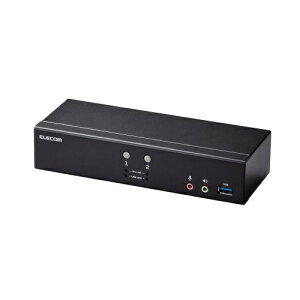 �y���������zELECOM KVM-NDUS2 �p�\�R���ؑ֊�(KVM)/ DisplayPort/ 2�|�[�g�y�݌ɖڈ�:�����񂹁z